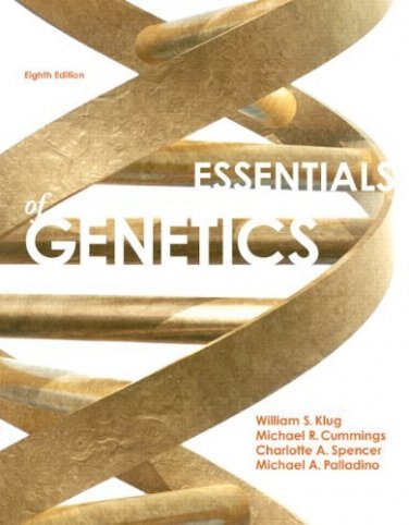 Essentials of Genetics Plus Study Guide and Solutions Manual 8th - William Klug - isbn 9780321912596