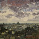Loving Vicent Van Gogh -  View Over Rooftops Of Paris Poster by Aleksandra Siudek (Poster)