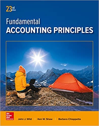 FUNDAMENTAL ACCOUNTING PRINCIPLES 23rd (isbn 9781259536359 )