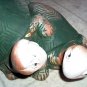 2 TURTLES climbing on each other ceramic figurine