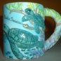 Sea Turtle ceramic coffee mug Domenican Republic FREE SHIP