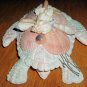 Sparkly turtle covered with sea shells 8" x 7.5" FREE SHIP