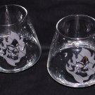 Set of Skull candle holders