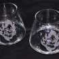 Set of Skull candle holders
