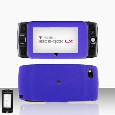 Sidekick LX 2009 LX2009 Purple Cover Case Rubberized Snap on Protector