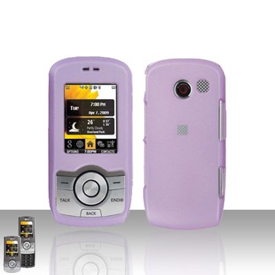 Light Purple Case Cover Snap on Protector + Car Charger for LG Lyric MT375