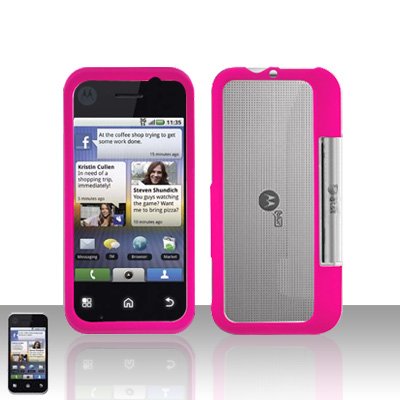 Pink Cover Case Snap on Protector for Motorola Backflip MB300