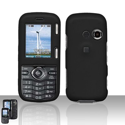Black Cover Case Snap on Protector for LG Rumor 2 LX265
