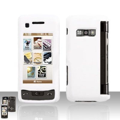 White Cover Case Snap on Protector for LG enV TOUCH VX11000