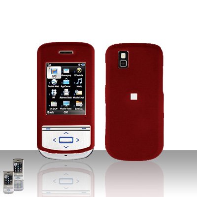 Red Cover Case Snap on Protector for LG Shine II 2