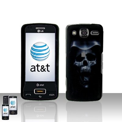 Hooded Skull Cover Case Snap on Protector for LG eXpo GW820