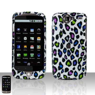 HTC Google Nexus One Colorful Leopard Case Cover Snap on Protector