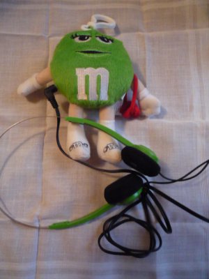 M & M mini plush radio