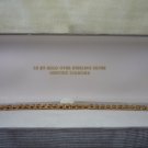 18kt gold over sterling silver genuine diamond tennis bracelet