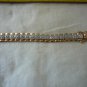 18kt gold over sterling silver genuine diamond tennis bracelet