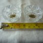 Vintage hand made Bohemia glass salt cellars/dipping Czech Republic (two)
