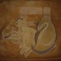 Vintage Fendi suede leather purse handbag tote