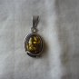 Vintage Sterling 925 Amber pendant
