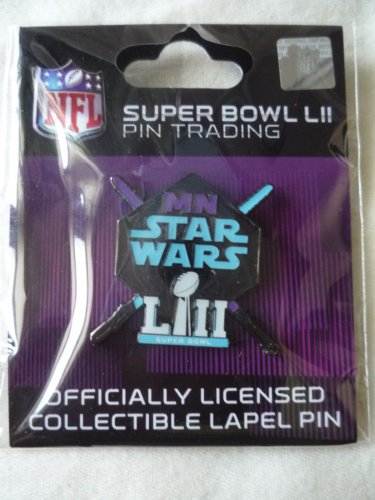 NFL Super Bowl 52 LII 2018 Lapel trading pin star wars