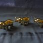 Elephant place card holders goldtone  set of three
