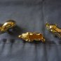 Elephant place card holders goldtone  set of three
