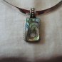 Silpada 925 silver collar necklace, Abalone FAS 925 pendant