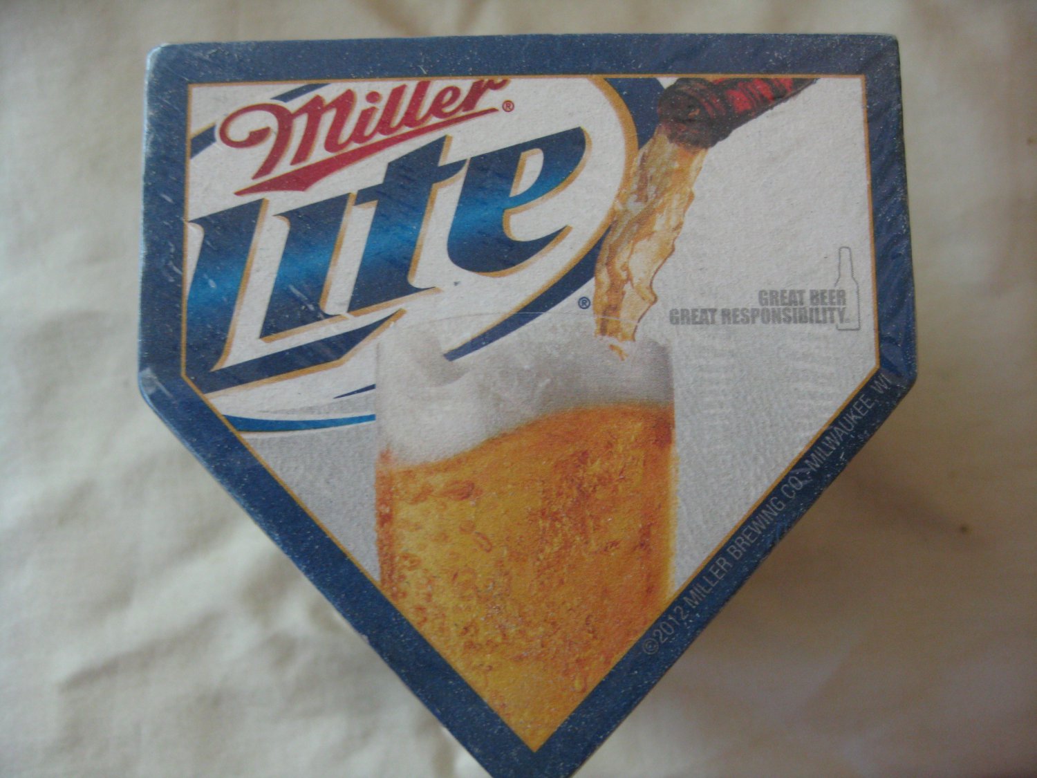 Miller Lite Home of great taste bar coasters