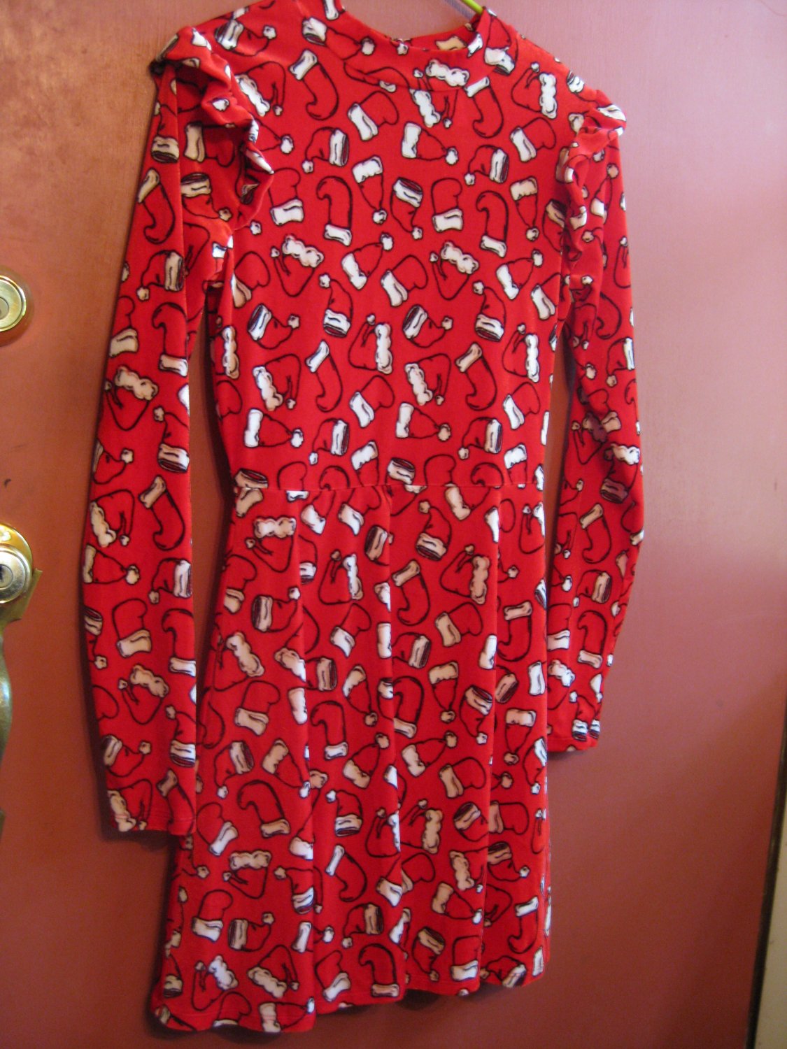 XHILARATION Christmas dress Long Sleeves Women's red Size small