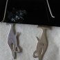 Cat dangle earrings 925 sterling silver