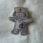 Vintage Nurse pin brooch silver 925 EFS Mexico