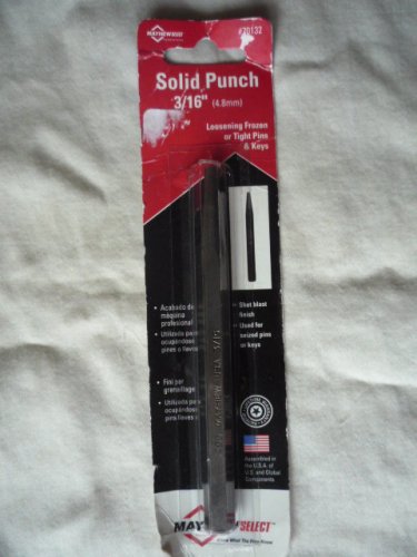 Mayhew select Solid Punch 3/16" #70132