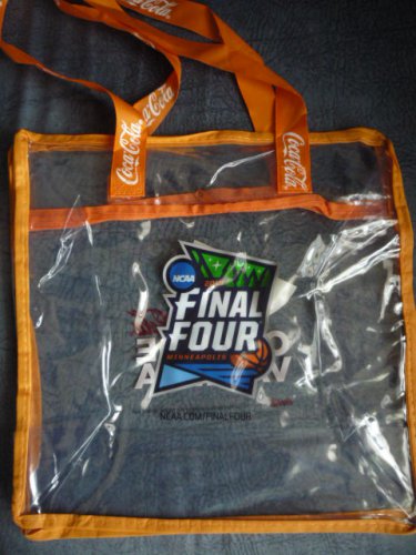 NCAA Minneapolis Final Four 2019 Clear Plastic Coca-Cola Tote Bag
