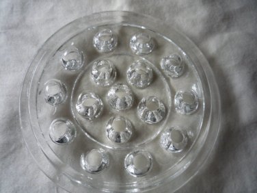 Glass flower frog 5 1/4 ins