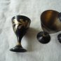 Mini brass goblets set of 6
