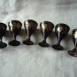 Mini brass goblets set of 6