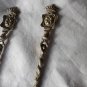 Vintage Montagnani Brass Salad Set Fork & Spoon Italy