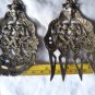 Vintage Montagnani Brass Salad Set Fork & Spoon Italy