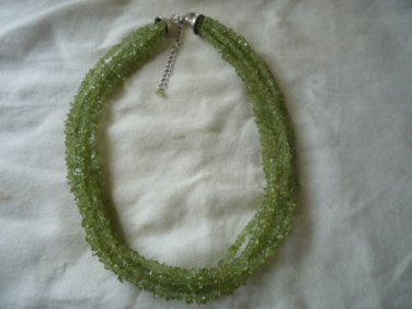 Silver 925 peridot necklace India.