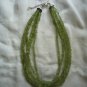 Silver 925 peridot necklace India.