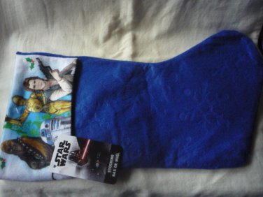 Disney Star Wars Blue felt Christmas stocking