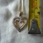 Michael Anthony gold over sterling silver 925 diamond heart necklace