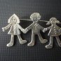 EFS 925 silver Save the children articulated pin brooch