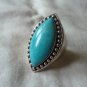 Vintage sterling silver ring blue stone SX925 Thailand