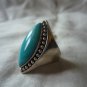 Vintage sterling silver ring blue stone SX925 Thailand
