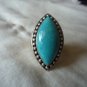 Vintage sterling silver ring blue stone SX925 Thailand
