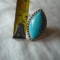 Vintage sterling silver ring blue stone SX925 Thailand