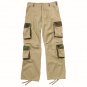 2136 ULTRA FORCETM VINTAGE KHAKI W/WOODLAND CAMO ACCENT FATIGUES XLARGE
