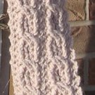 Crochet Scarf Double Cable Linen SA1
