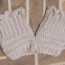 Crochet Boot Cuffs Scallop Edge Handmade Regular CD1