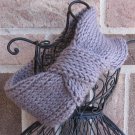 Headband Knit Turban Grey Knot Ear Warmer Head Wrap H1